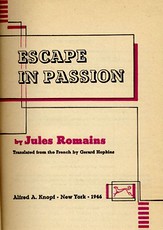 Cover of the first U.S. volume of 'Escape in Passion'