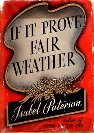 Cover of first U.S. edition of 'If It Prove Fair Weather'