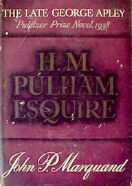 Cover of first U.S. edition of ' 'H. M. Pulham, Esquire'