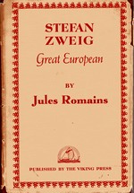 Cover of U.S. edition of 'Stefan Zweig Great European'
