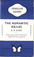 Cover of 1949 Penguin edition of 'The Romantic Exiles'
