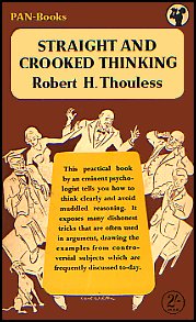 Cover of 1953 Pan Book issue of 'Straight and Crooked Thinking'