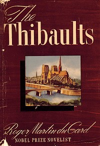 Cover from first U.S. edition of 'The Thibaults'
