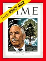 Time magazine cover portrait of John P. Marquand